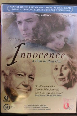 Innocence Paul Cox Movie Rare Deleted Dvd Australian Film Julia Blake & Tigwell