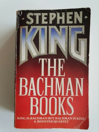 Stephen King - The Bachman Books (rare Featuring Rage) Paperback Book 1987