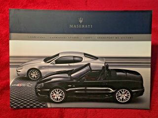 Maserati Gransport Spyder Coupe Mc Victory Sales Brochure 2006 - Rare