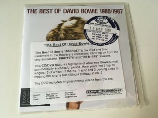 David Bowie Rare Promo Cd Album The Best Of 1980/1987