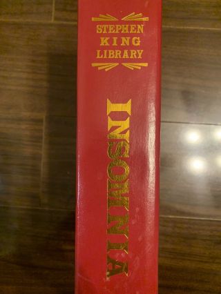 Insomnia,  Stephen King,  Red Leather Library Edition,  Rare