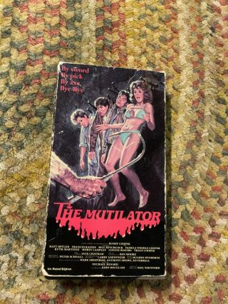 The Mutilator Vestron Horror Sov Slasher Video Oop Rare Slip Big Box Htf Vhs