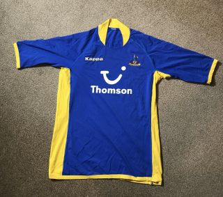 Tottenham Spurs Rare Football Shirt Kappa Size Xl Blue And Yellow Thomson 05/06