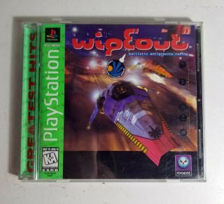 Wipeout Gh Rare Jewel Case Variant Complete (sony Playstation 1,  1995) Ps1