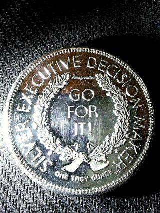 Rare Silver Executive Decision Maker - Go For It Or Forget It