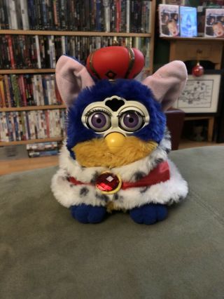Vtg Rare Low Number Furby Your Royal Majesty 2000 Limited Edition Toy
