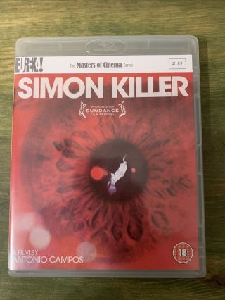Simon Killer [ Eureka Masters Of Cinema Zone B Blu - Ray Disc W/booklet] Rare Oop