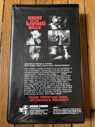 Night Of The Living Dead Beta Horror Rare George Romero VCI Home Video NOT VHS 2