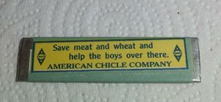 Rare WWI Adams Sen - Sen Gum Stick American Chicle Company NY 2