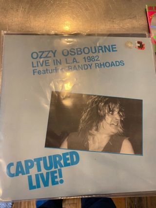 Ozzy Osbourne – Captured Live Vinyl 1982 Rare Live 2 Lps Not Tmoq Older Vintage