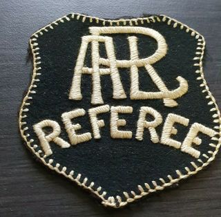 Rare Vintage Aust Rugby League Referee Cloth Shield Badge