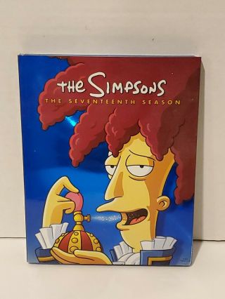 The Simpsons: Season 17 (blu - Ray Disc,  2014,  4 - Disc Set) Rare With Slipcover