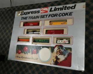 Express Limited Coca - Cola Coke Train Set 2 Ho Scale Rare