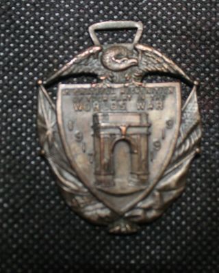 Rare World War I Medal Given By 9th Ward Orleans To Returning Ww I Veterans.