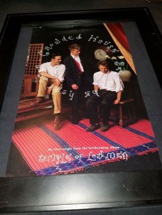Crowded House Better Be Home Soon Rare Radio Promo Poster Ad Framed