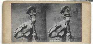 Rare Antisemitic Stereo Card Of A Jewish Old Clothes Peddlar In (query) London