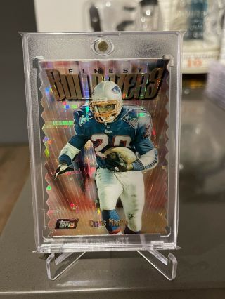 1997 Topps Finest Embossed Atomic Refractor Curtis Martin Rare Ssp