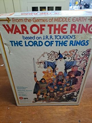 Rare Retro War Of The Ring Board Game,  1977,  Spi Read Discription