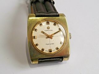 Certina Argonaut 220 17 Jewel Cal 25 - 66 Gold Plated Rare Gents Watch