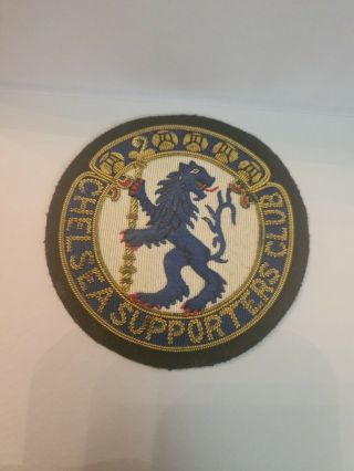 Rare Old Chelsea Football Club Sew On Supporters Club Badge Lt8