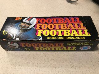 1976 Topps Football Wax Empty Box - With 5 Variation Wrappers - Rare