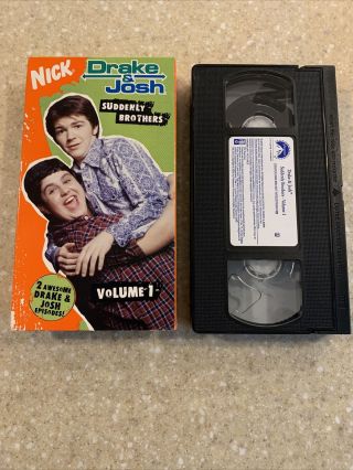 Drake & Josh Suddenly Brothers Volume 1 Vhs Very Rare Htf Oop Nickelodeon Nick