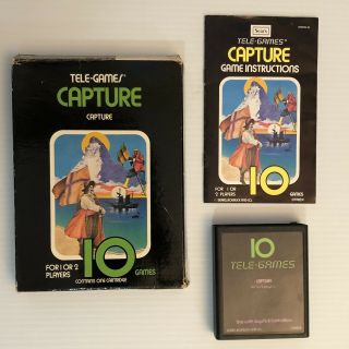 Capture Sears Tele - Games (1978,  Atari 2600,  6 - 99824) And Box Rare