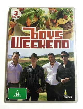 Boys Weekend - 2009 Cooking Gary Mehigan Manu Feildel Tv Series - Rare 3 - Dvd Set