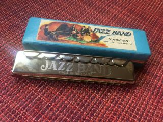 VINTAGE RARE PRE WAR HOHNER JAZZ BAND HARMONICA MADE IN GERMANY KEY OF C 2