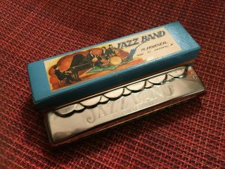 VINTAGE RARE PRE WAR HOHNER JAZZ BAND HARMONICA MADE IN GERMANY KEY OF C 3