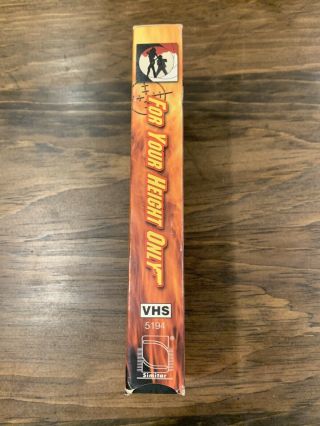 For Your Height Only Vhs Vintage Rare Action Movie 1991 3