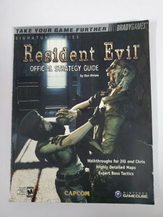 Resident Evil Nintendo Gamecube Official Strategy Guide,  Poster Very Rare