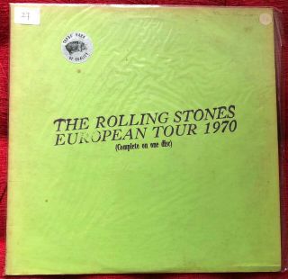 The Rolling Stones European Tour 1970 Rare Color Vinyl