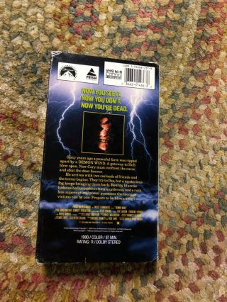 DEMON WIND LENTICULAR COVER HORROR SOV SLASHER OOP RARE SLIP BIG BOX HTF VHS 3