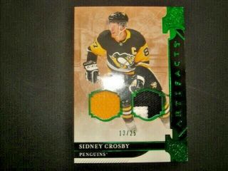 19/20 Artifacts Sidney Crosby Base Dual Jersey Patch /25 Sp Rare