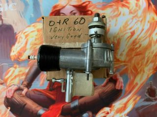 Vintage O&r 60 Ignition Model Airplane Tether Car Engine Ohlsson Rice Very Rare