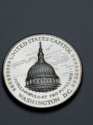 Rare 1984 The Eagle United States Capital 2 Troy Oz 999 Fine Silver Coin