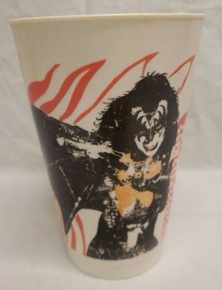 Kiss Gene Simmons 1977 1978 Majik Market Cup Glass Aucoin Managment Rare