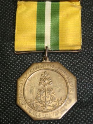 Rare World War I Medal Presented To Texas Returning Veterans From Ww I Ex Cond