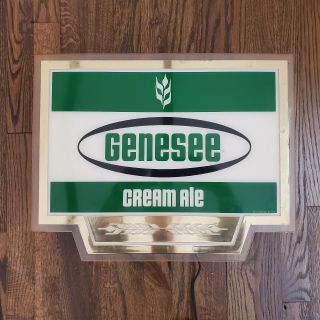 Vintage Rare Genesee Cream Ale Sign 19 " X 15 Beer Genesee Brewing Company