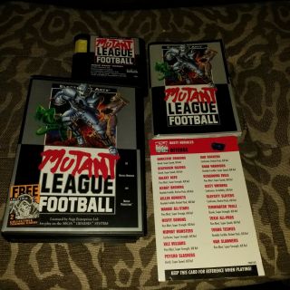 Mutant League Football (sega Genesis,  1993) Cib Complete Cartridge Rare