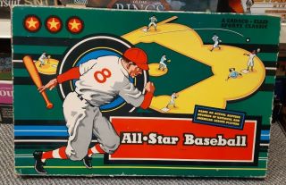 1958 Cadaco All Star Baseball Board Game Greenback Discs Complete Rare