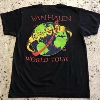 Van Halen Rare Vintage Concert T Shirt 1988 Ou812 Black Size L