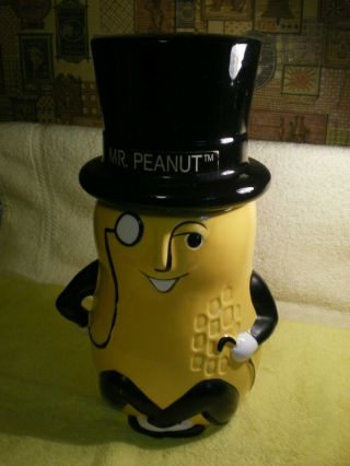 Rare Vintage Mr.  Peanut Ceramic Cookie Jar 1990 