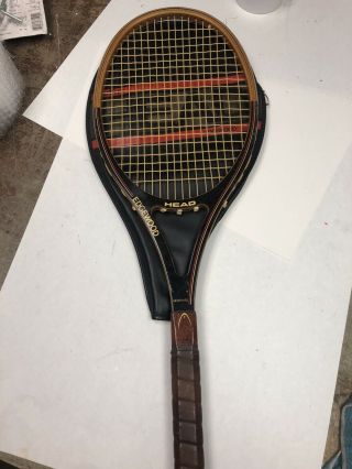 Vtg Head Edgewood Wood Graphite Tennis Racquet Racket 4 1/2 Rare Atq