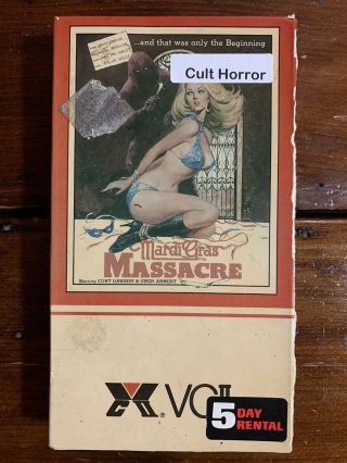 Mardi Gras Massacre Vhs Vci Cut Box Cult Horror Sov Oop Rare Htf Sacrifice Cops