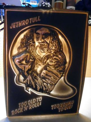 Jethro Tull 1976 Too Old To Rock N Roll Promo 3d Lightbox Rare Vintage Authentic