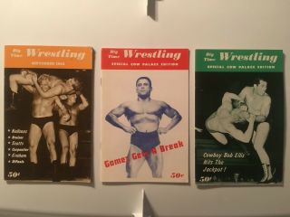 Vintage Big Time Wrestling Cow Palace Rare Programs