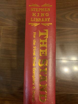 The Stand Complete And Uncut,  Stephen King,  Red Leather Library Edition,  Rare