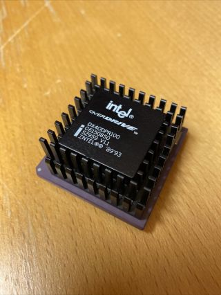 Rare Intel 486 Dx4 100mhz Overdrive Odpr / Sz959 / 80486dx4 Vintage Processor
